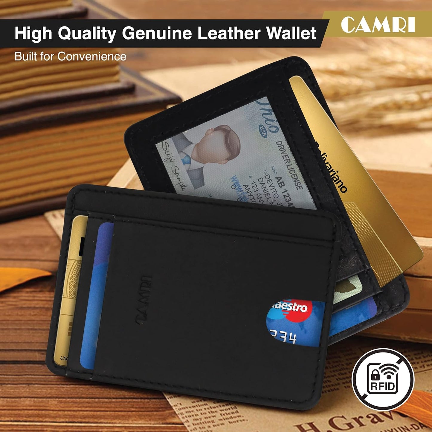 Genuine Leather Card Holder for Men