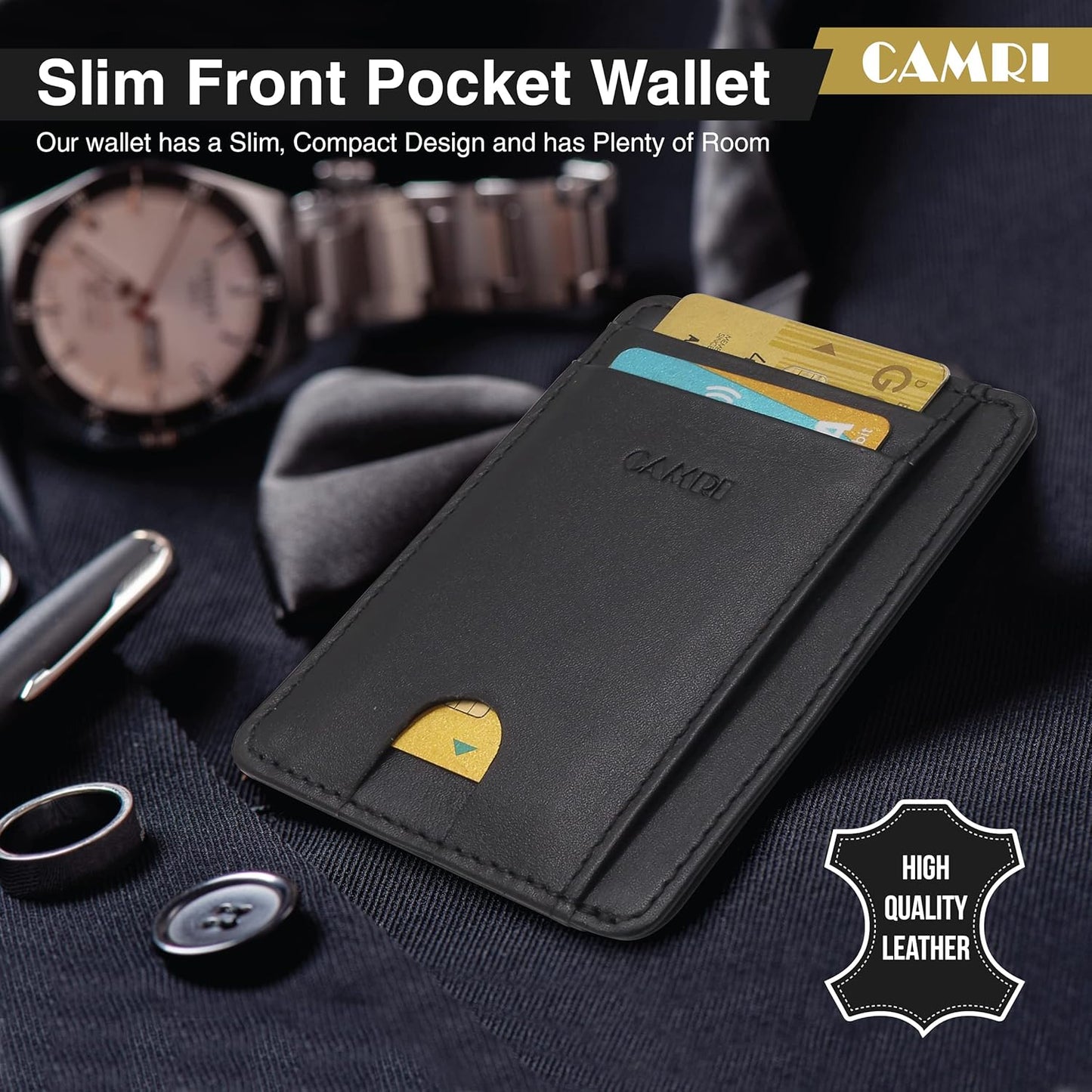 Genuine Leather Card Holder for Men