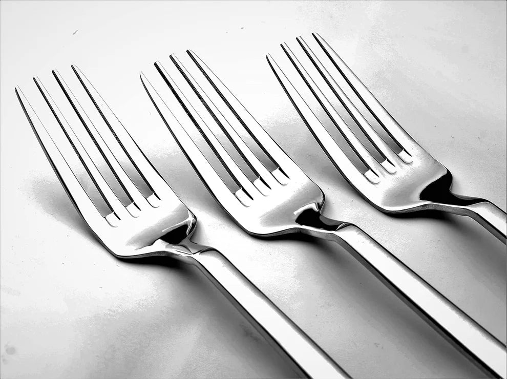 Dinner Forks - Set of 4 - High Quality Mirror Polished (Camri)