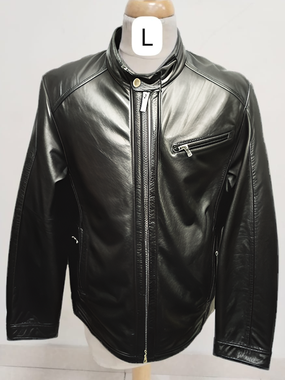Leather Jacket (Large) - 100% Genuine Cow Leather