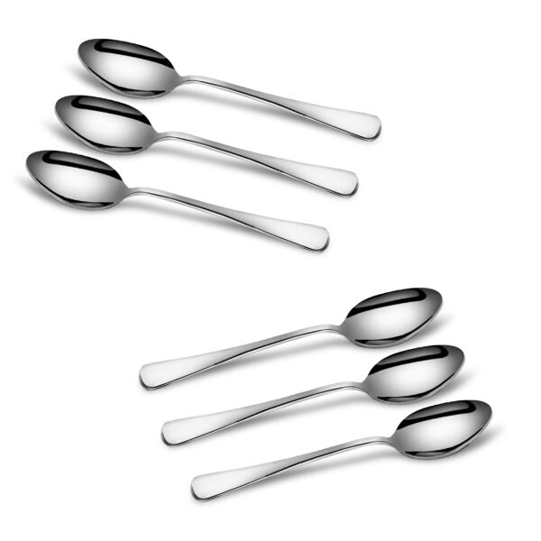 Tea Spoons - Set of 4 - High Quality Mirror Polished (Classic)