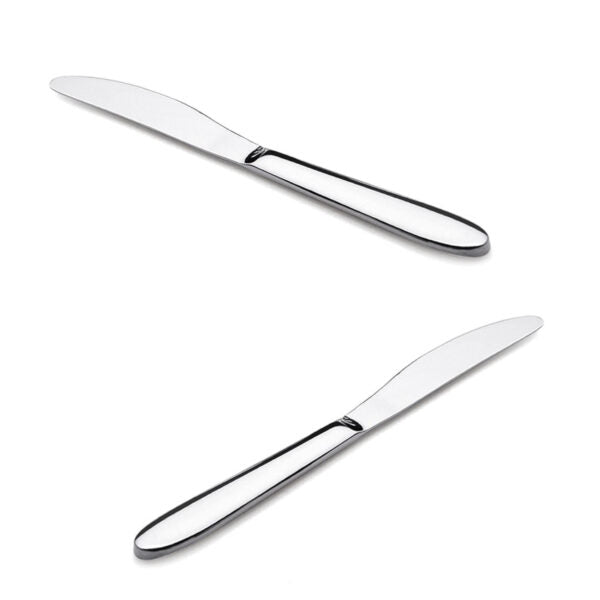 Dinner Knife Pack - Set of 2 - High Quality Mirror Polished (Classic)