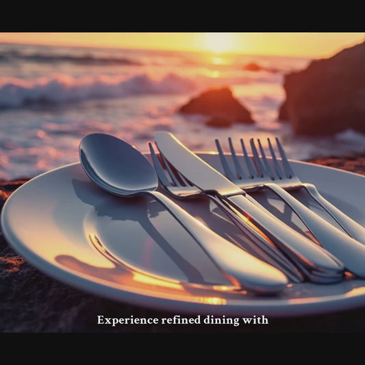 Dinner Spoons - Set of 4 - High Quality Mirror Polished (Camri)